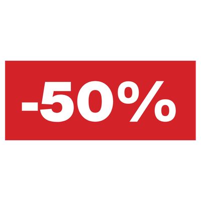 50% korting